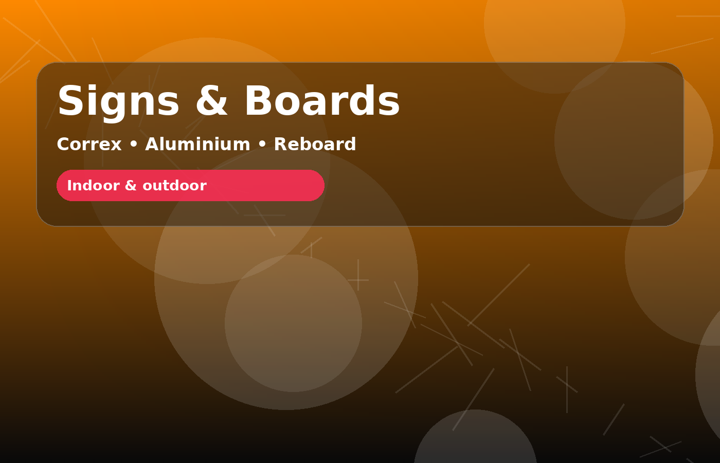 Signs & Display Boards